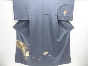 未使用品　作家物　童女に茶道具模様訪問着